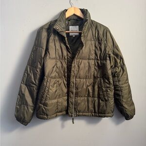 Madewell Olive Green Puffer Jacket